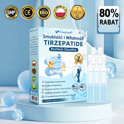 CrazyLeaf® Szczupłość i Witalność Tirzepatide – 🔁 doustny roztwór wspierający odchudzanie, ciśnienie i poziom cukru