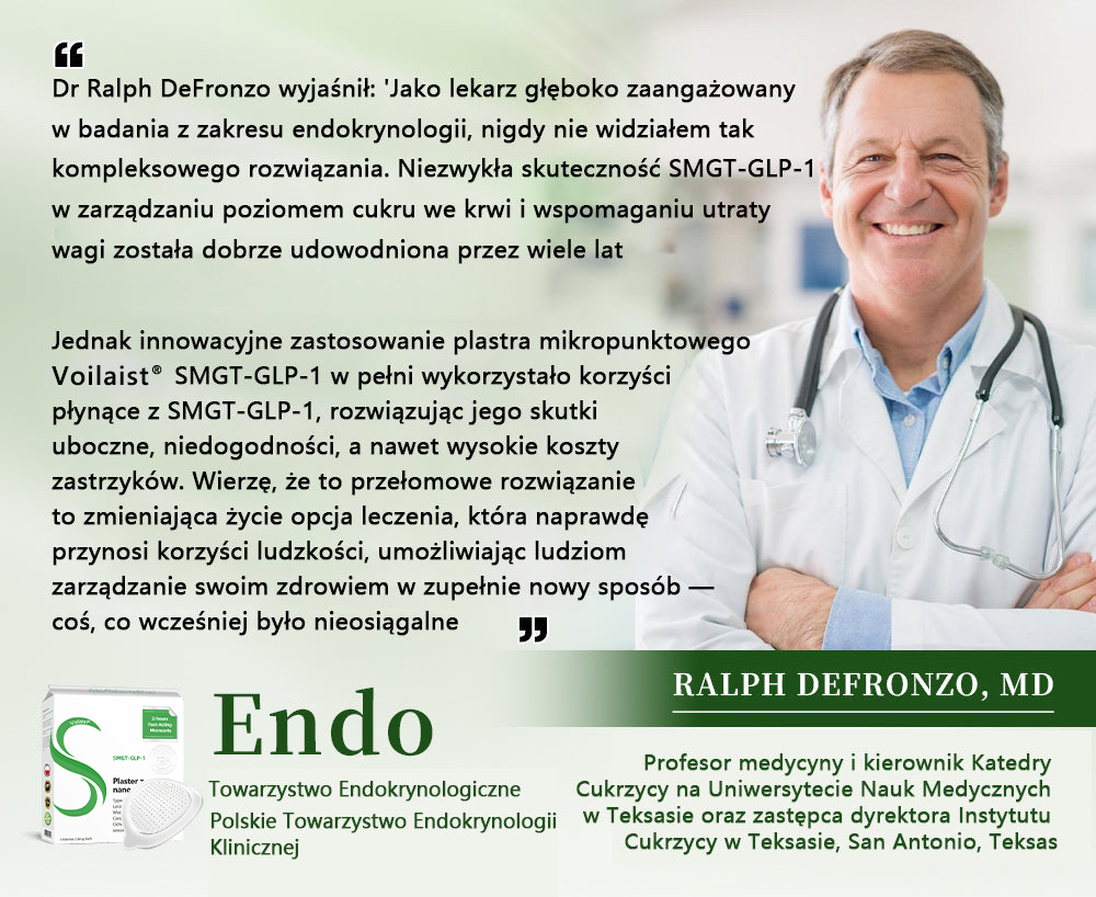 Voilaist® SMGT-GLP-1 Nano Microneedle Patch ✅ Bezbolesny, długotrwały, zwalczający cukrzycę, otyłość i choroby układu krążenia